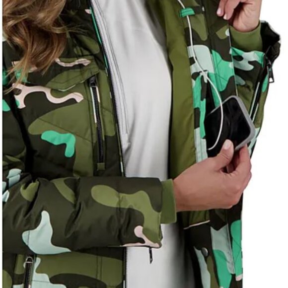Obermeyer Devon Down Ski Snow Jacket Coat in Jasmit Camo - Picture 3 of 8